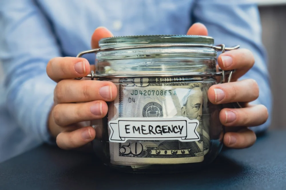 jar of emergency cash savings representing fast funding options for people with bad credit