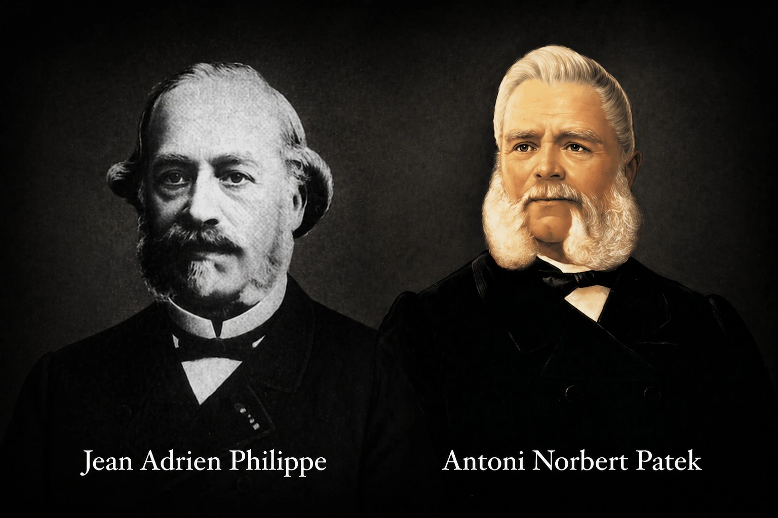 Jean Adrien Philippe and Antoni Norbert Patek founders of Patek Philippe
