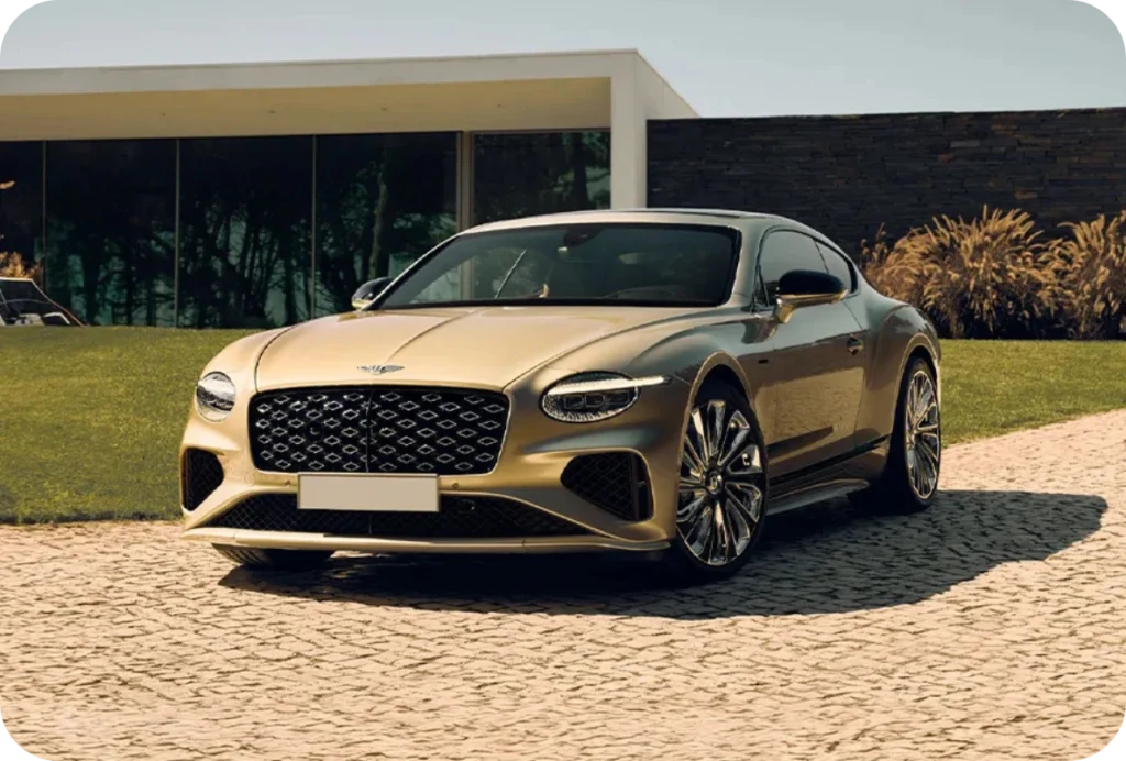 Gold Bentley Continental GT Speed for Luxury Car Loans
