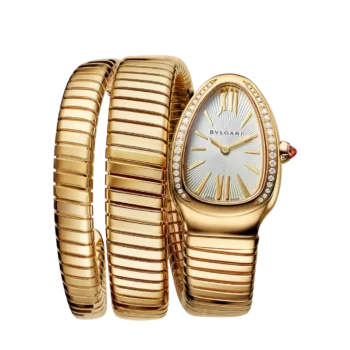 Bulgari Serpenti Tubogas Watch in Yellow Gold with Diamonds