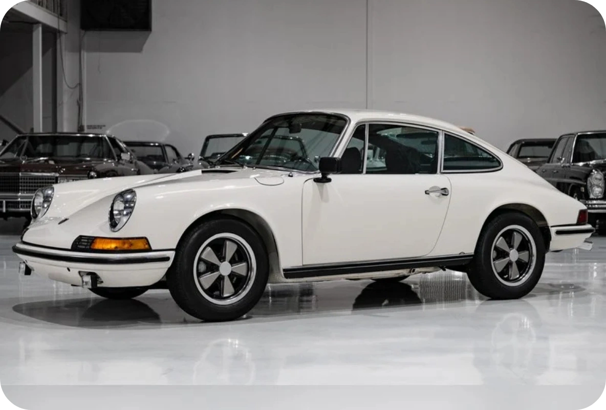 White Classic Porsche 911 for Collector Car Loans