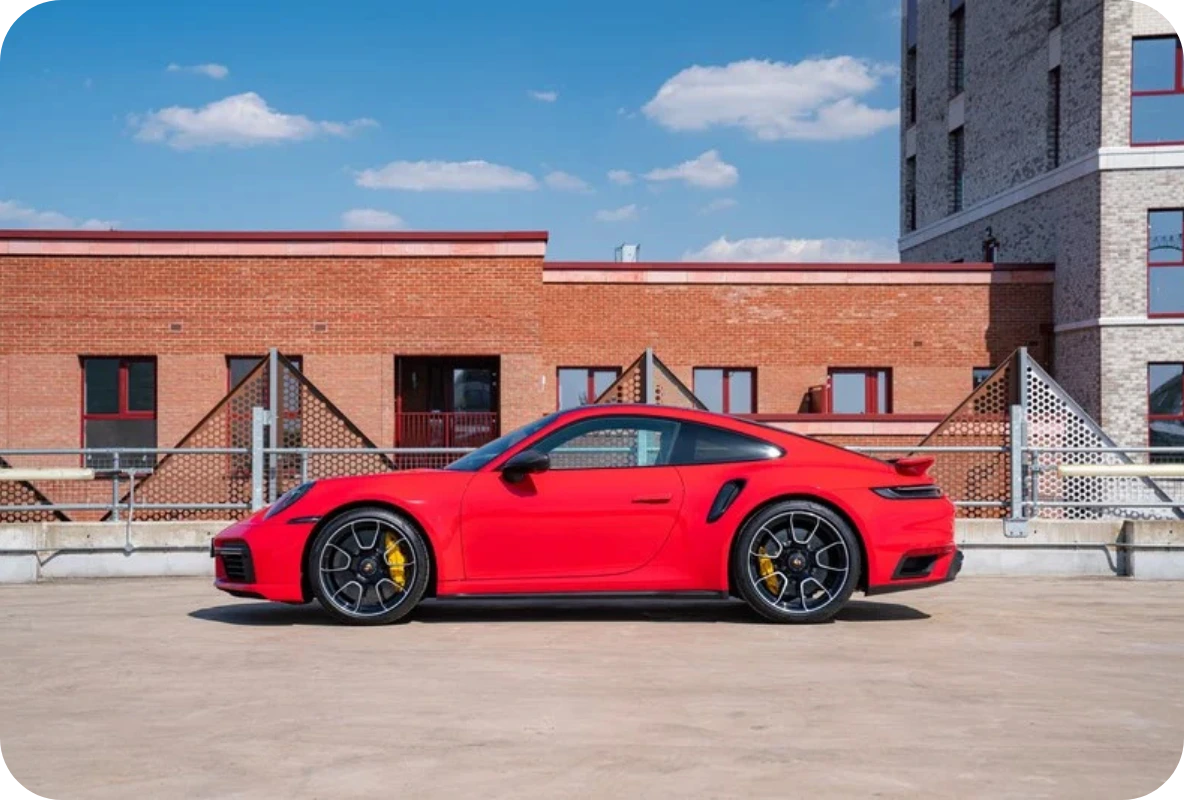 A Porsche 911 Turbo S, a flagship Porsche asset for luxury car loans.