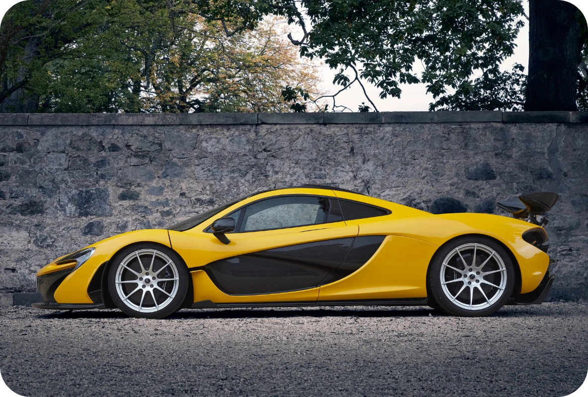 Yellow McLaren P1 as Luxury Car Loan Collateral